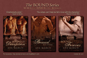 The Bound Series postcard back